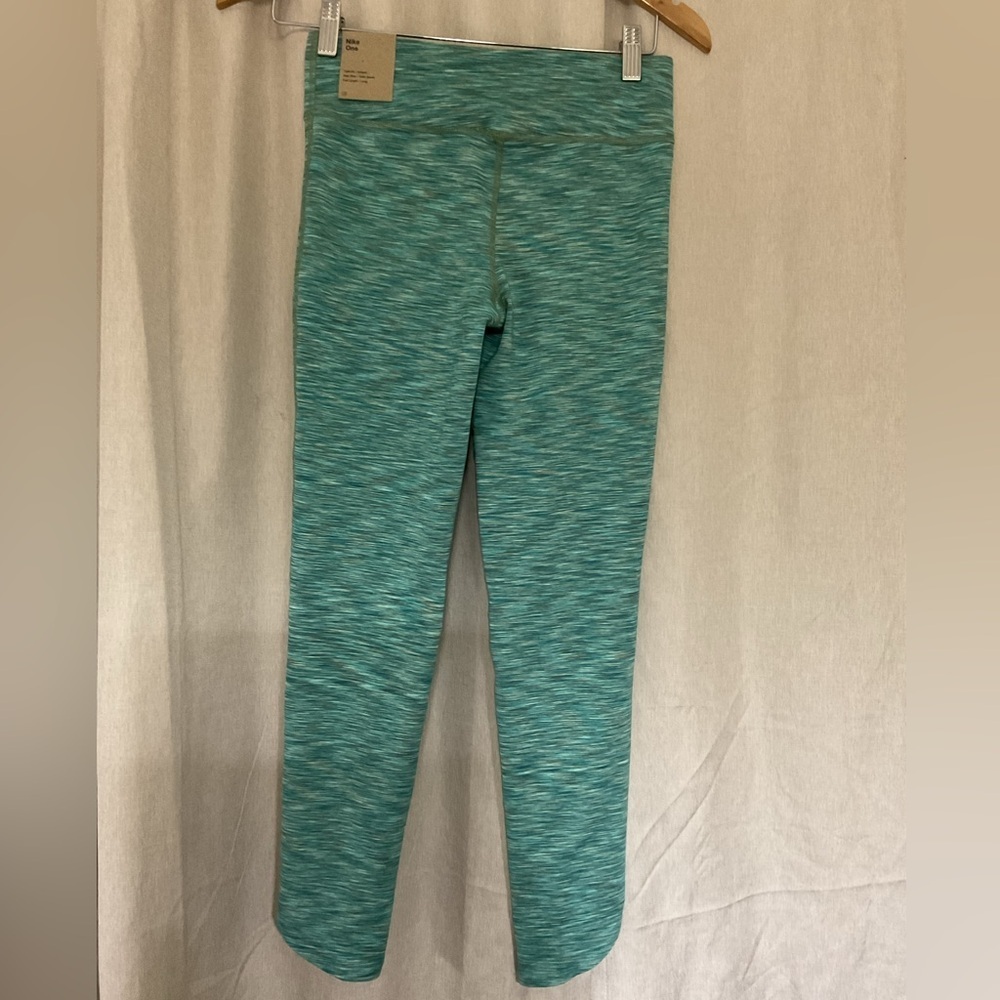 Nike One Girls' Dri-FIT training Legging Green/white L - Picture 2 of 6